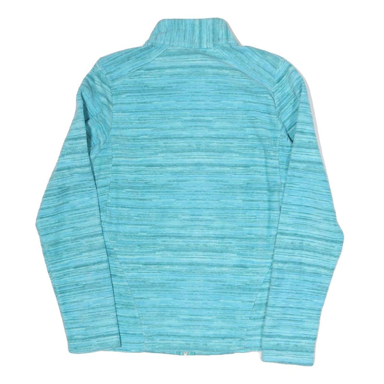 DECATHLON Womens Blue Polyester Blend Zip Jacket S Athletic Outdoor Casual
