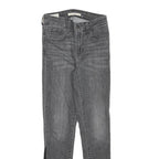 LEVI'S Womens Jeans Grey Slim Skinny Denim Light W22 L27 Stylish Contrast