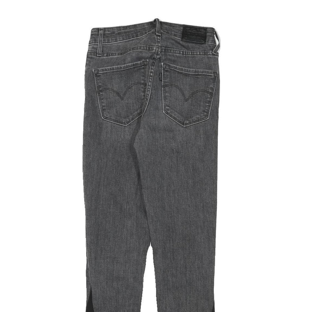 LEVI'S Womens Jeans Grey Slim Skinny Denim Light W22 L27 Stylish Contrast