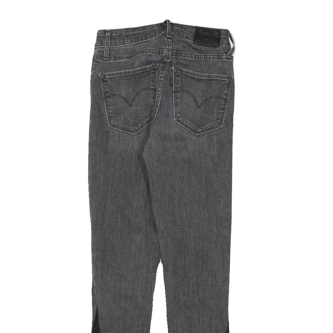 LEVI'S Womens Jeans Grey Slim Skinny Denim Light W22 L27 Stylish Contrast