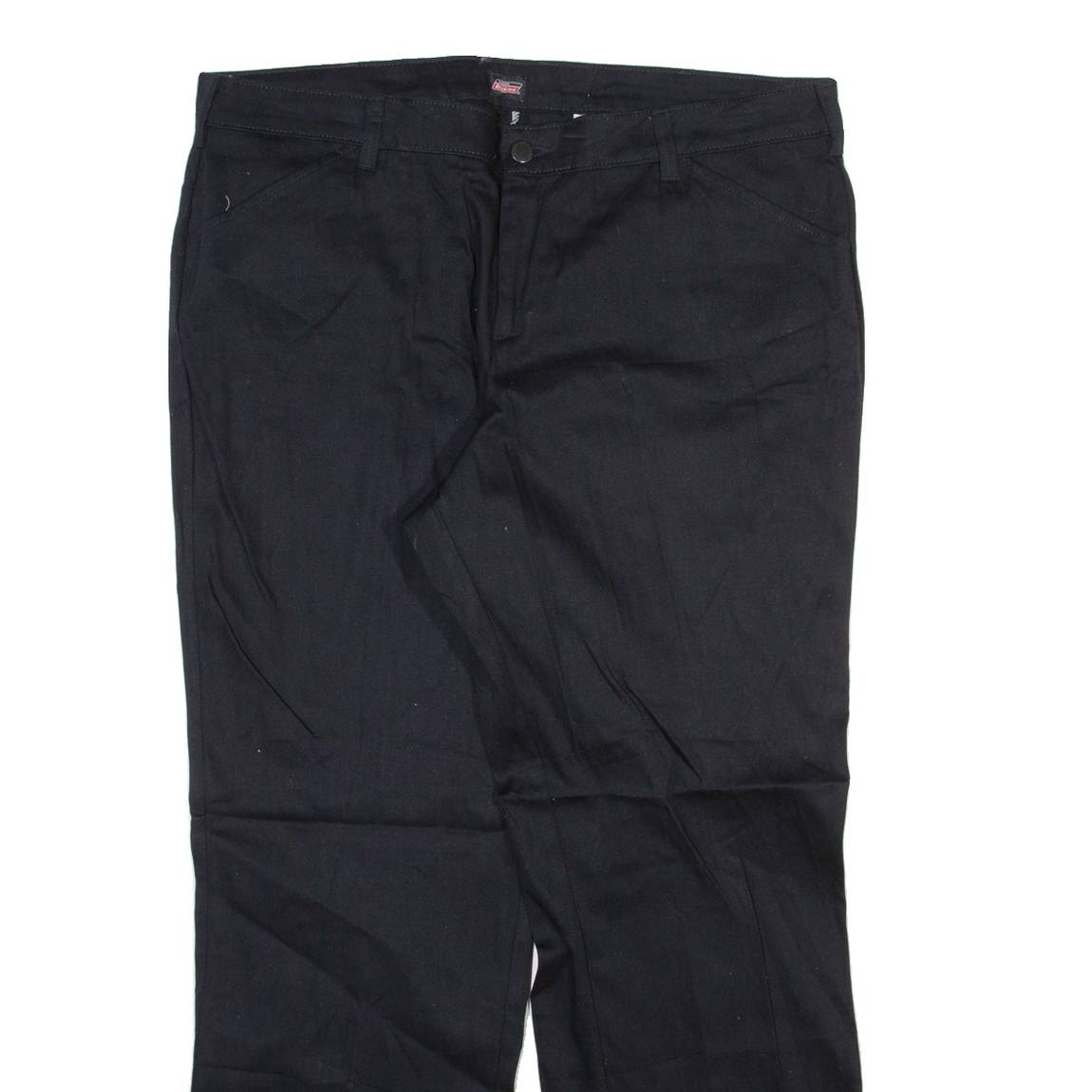 DICKIES Womens Trousers Black Relaxed Straight W36 L28