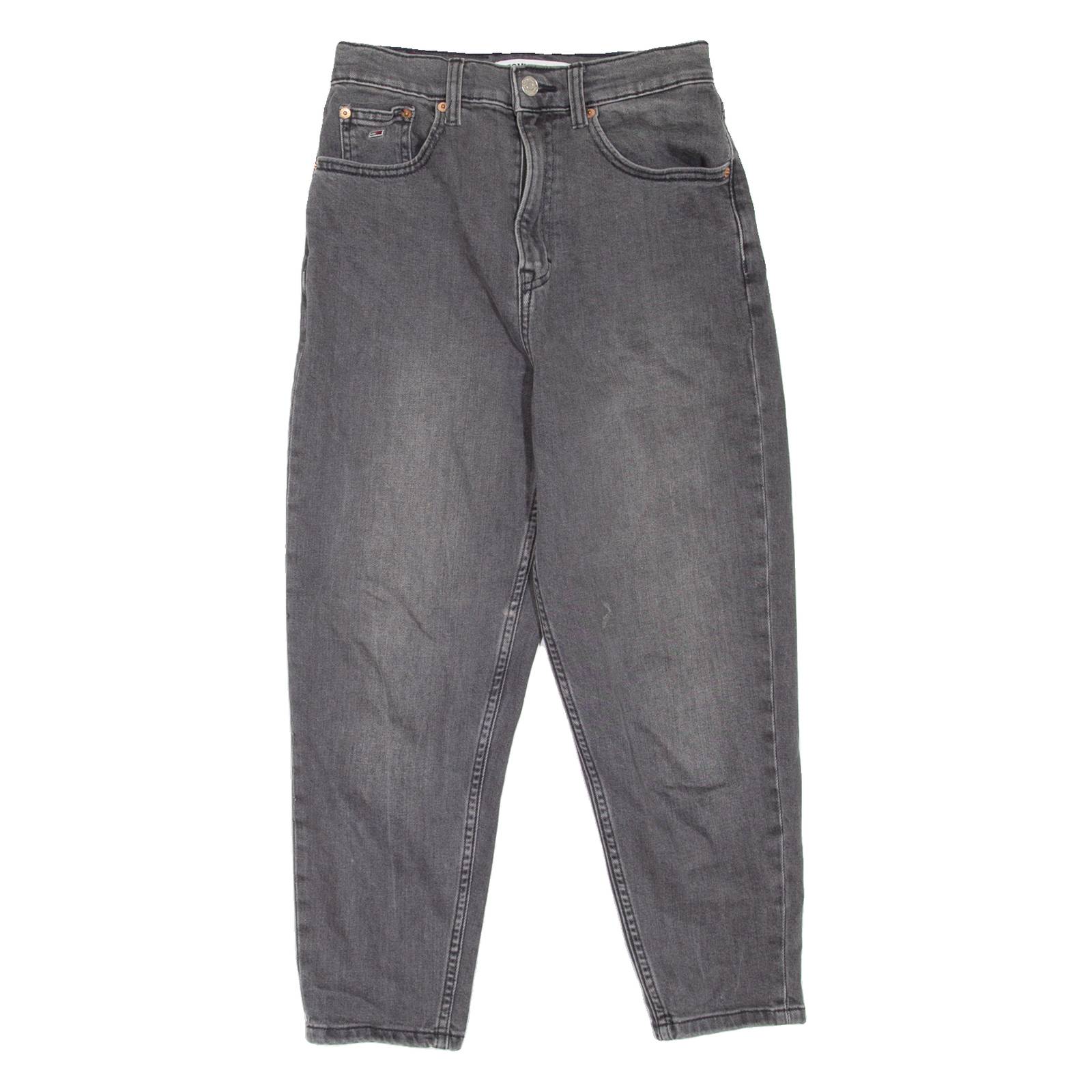 TOMMY JEANS Womens Jeans Grey Regular Mom W26 L22