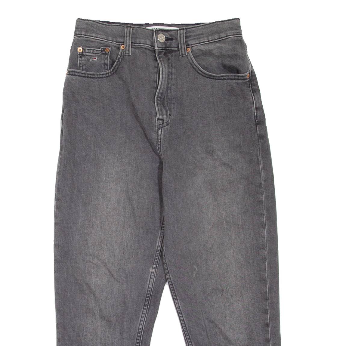 TOMMY JEANS Womens Jeans Grey Regular Mom W26 L22