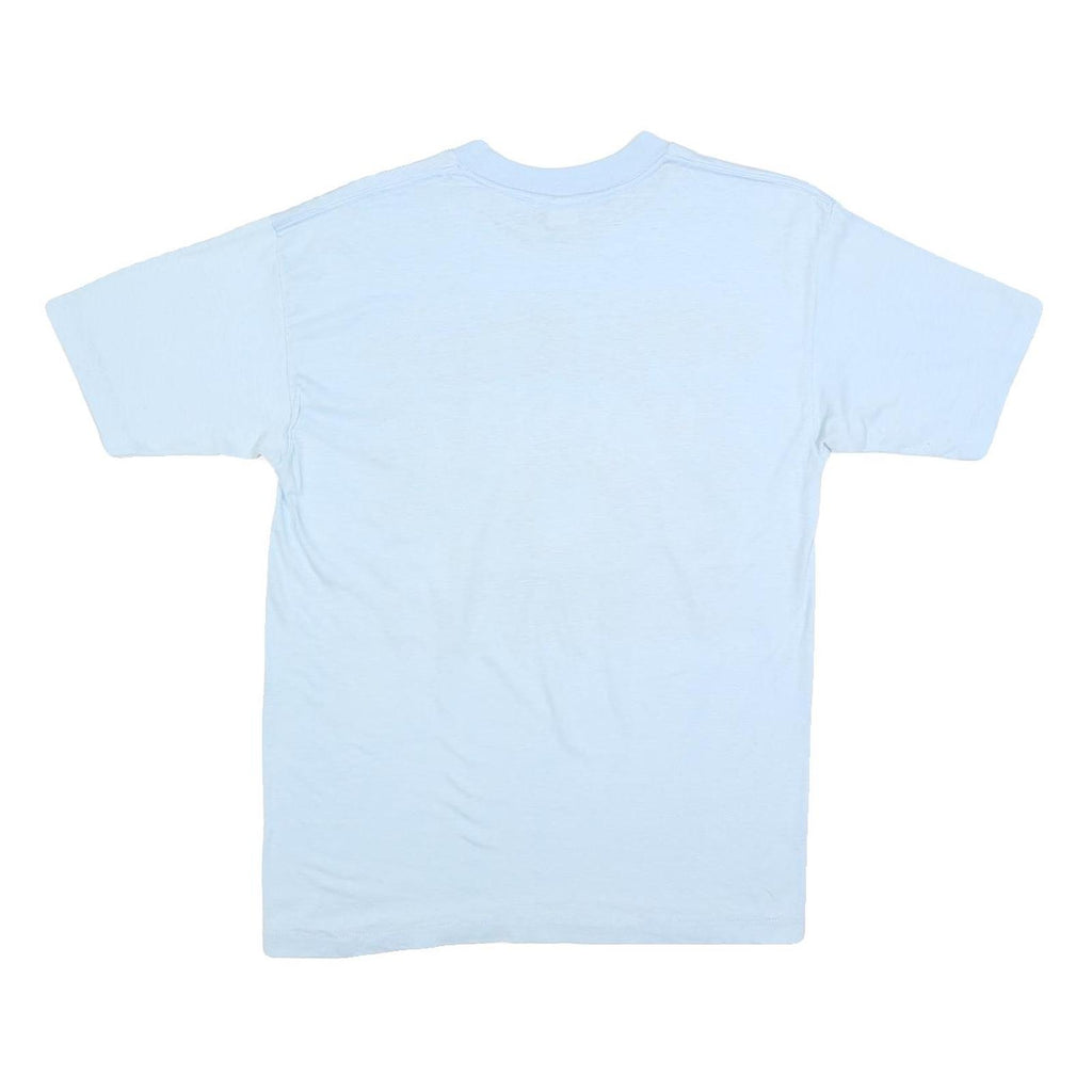 USA APPEAL Mens Light Blue Graphic T-Shirt XL Short Sleeve Crew Neck Raceway