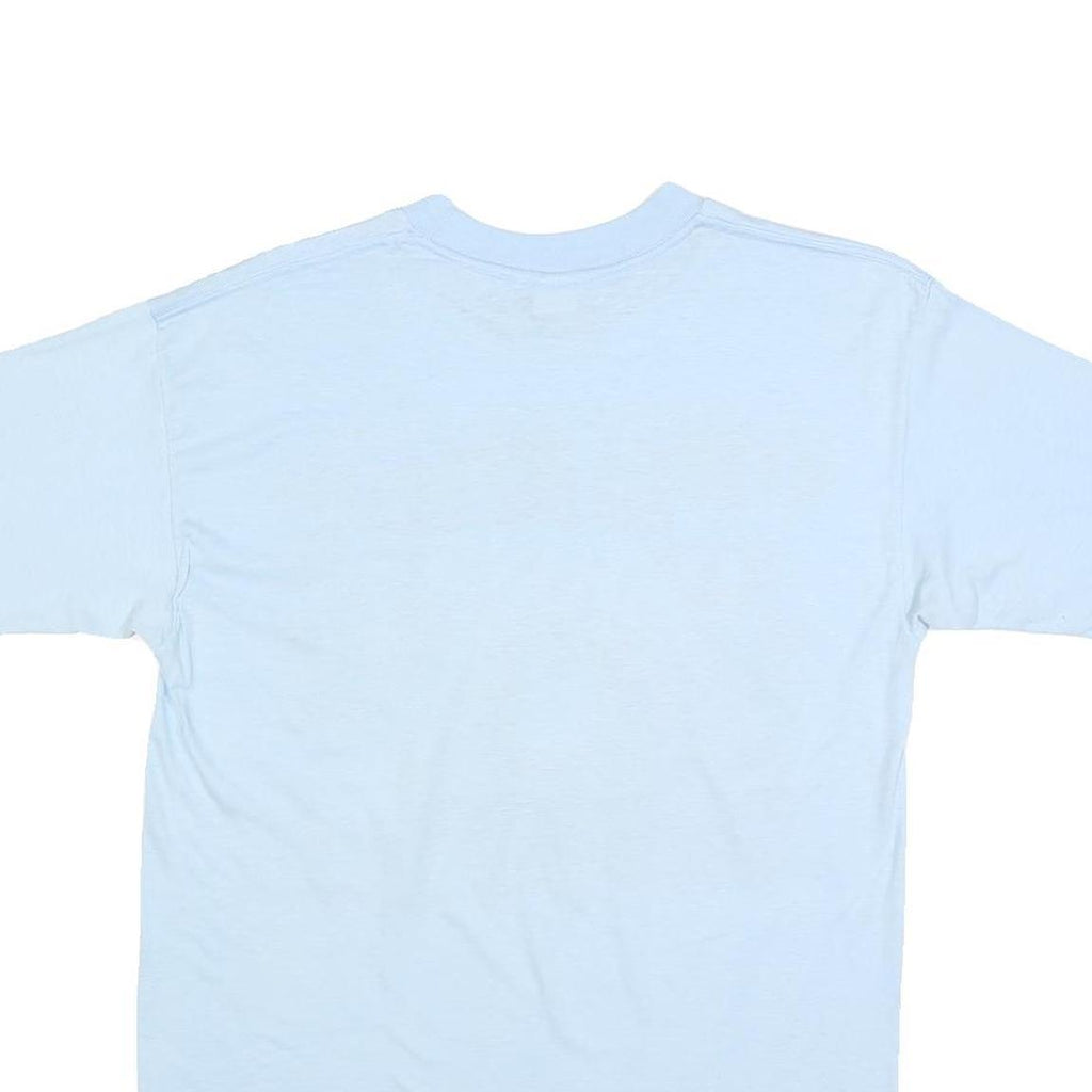 USA APPEAL Mens Light Blue Graphic T-Shirt XL Short Sleeve Crew Neck Raceway