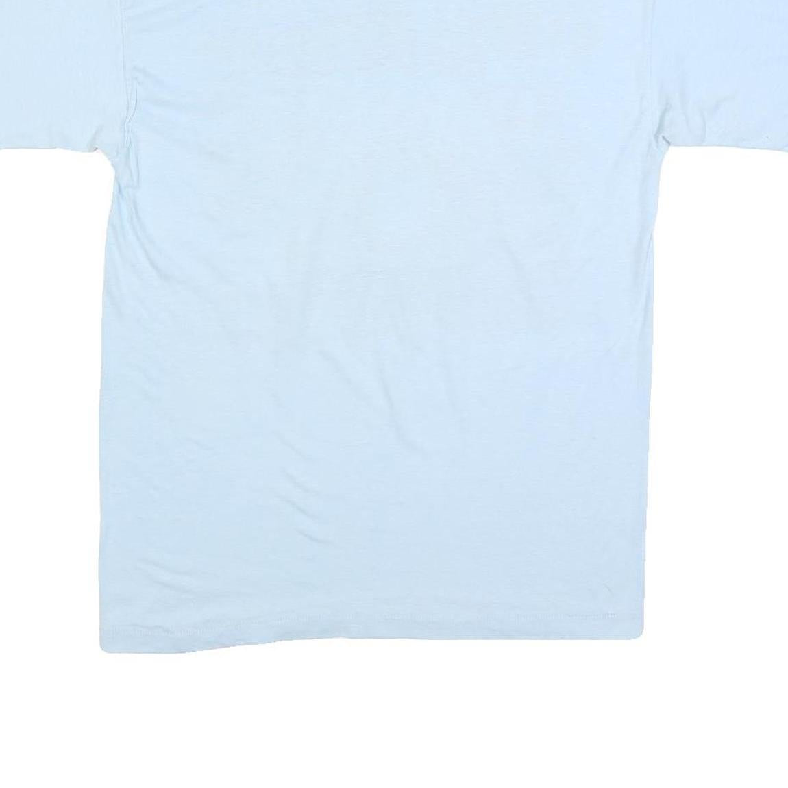 USA APPEAL Mens Light Blue Graphic T-Shirt XL Short Sleeve Crew Neck Raceway