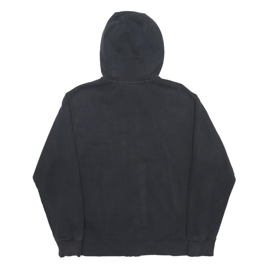 NIKE Mens Black Pullover Zip Hoodie M Cotton Blend Casual Sportswear
