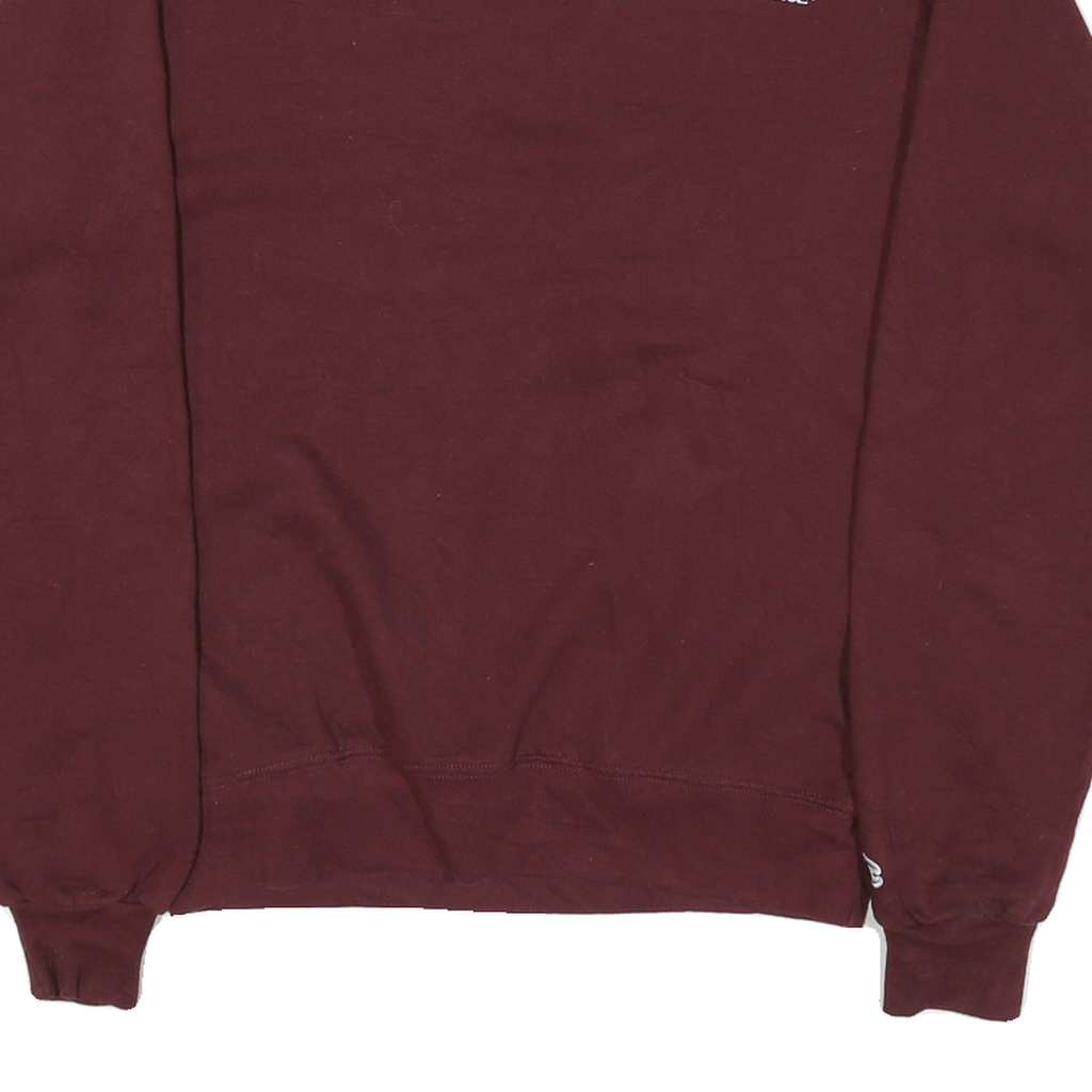 CHAMPION Mens Maroon Indiana Farm Bureau Insurance Crew Neck S Cotton Blend