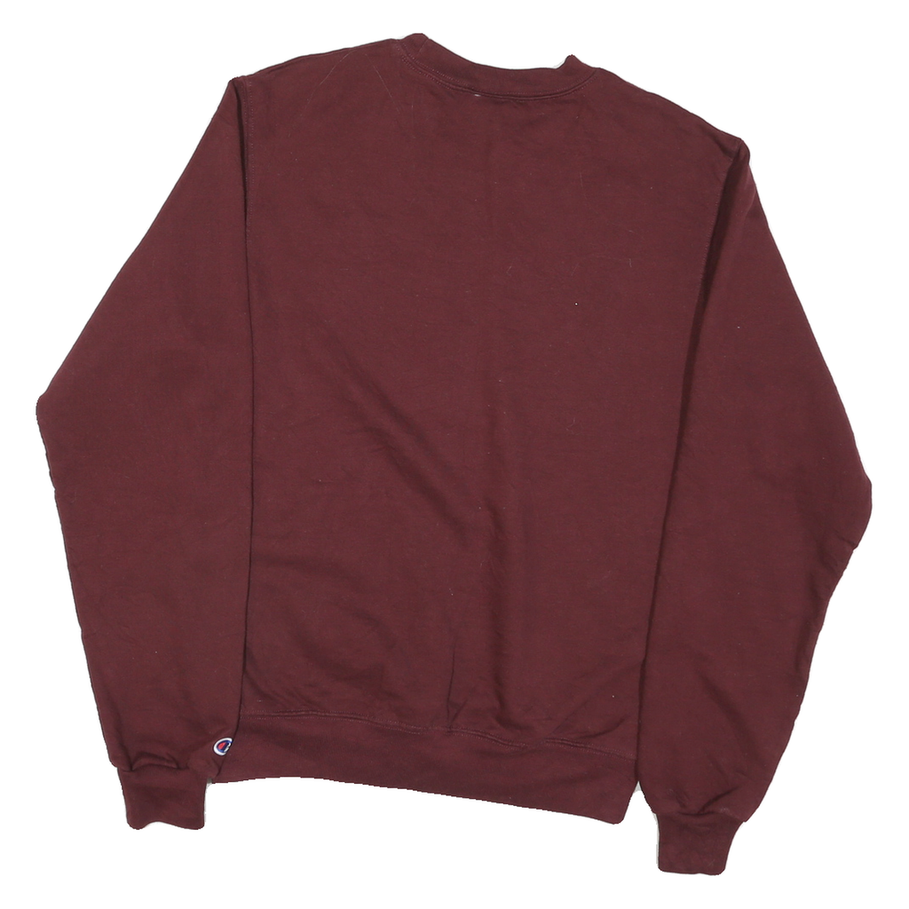 CHAMPION Mens Maroon Indiana Farm Bureau Insurance Crew Neck S Cotton Blend