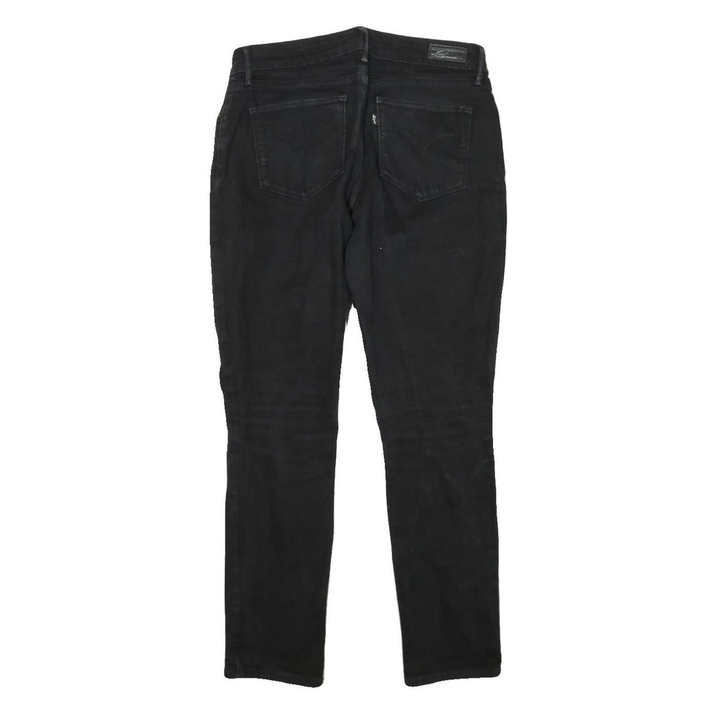 LEVI'S Womens Black Slim Slim Skinny Denim Medium W30 L28 Stretch Jeans