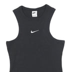 NIKE Womens Black Crop T-Shirt Sleeveless Crew Neck S Cotton Blend