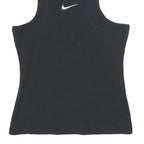NIKE Womens Black Crop T-Shirt Sleeveless Crew Neck S Cotton Blend