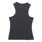 NIKE Womens Black Crop T-Shirt Sleeveless Crew Neck S Cotton Blend
