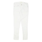 LEVI'S Womens White Slim Skinny Denim Jeans Cotton Blend Zip W26 L28