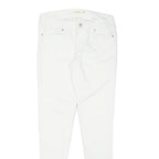 LEVI'S Womens White Slim Skinny Denim Jeans Cotton Blend Zip W26 L28