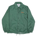 MVP Mens Green Synthetic Button Jacket L Plain Lightweight Workwear
