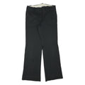 TOMMY HILFIGER Womens Cotton Blend Black Regular Fit Straight Leg Trousers W32