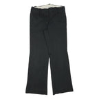 TOMMY HILFIGER Womens Cotton Blend Black Regular Fit Straight Leg Trousers W32