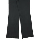 TOMMY HILFIGER Womens Cotton Blend Black Regular Fit Straight Leg Trousers W32