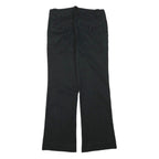 TOMMY HILFIGER Womens Cotton Blend Black Regular Fit Straight Leg Trousers W32