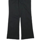 TOMMY HILFIGER Womens Cotton Blend Black Regular Fit Straight Leg Trousers W32