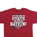 GILDAN Mens Red Member of Sabanation Graphic T-Shirt 2XL Short Sleeve Crew Neck