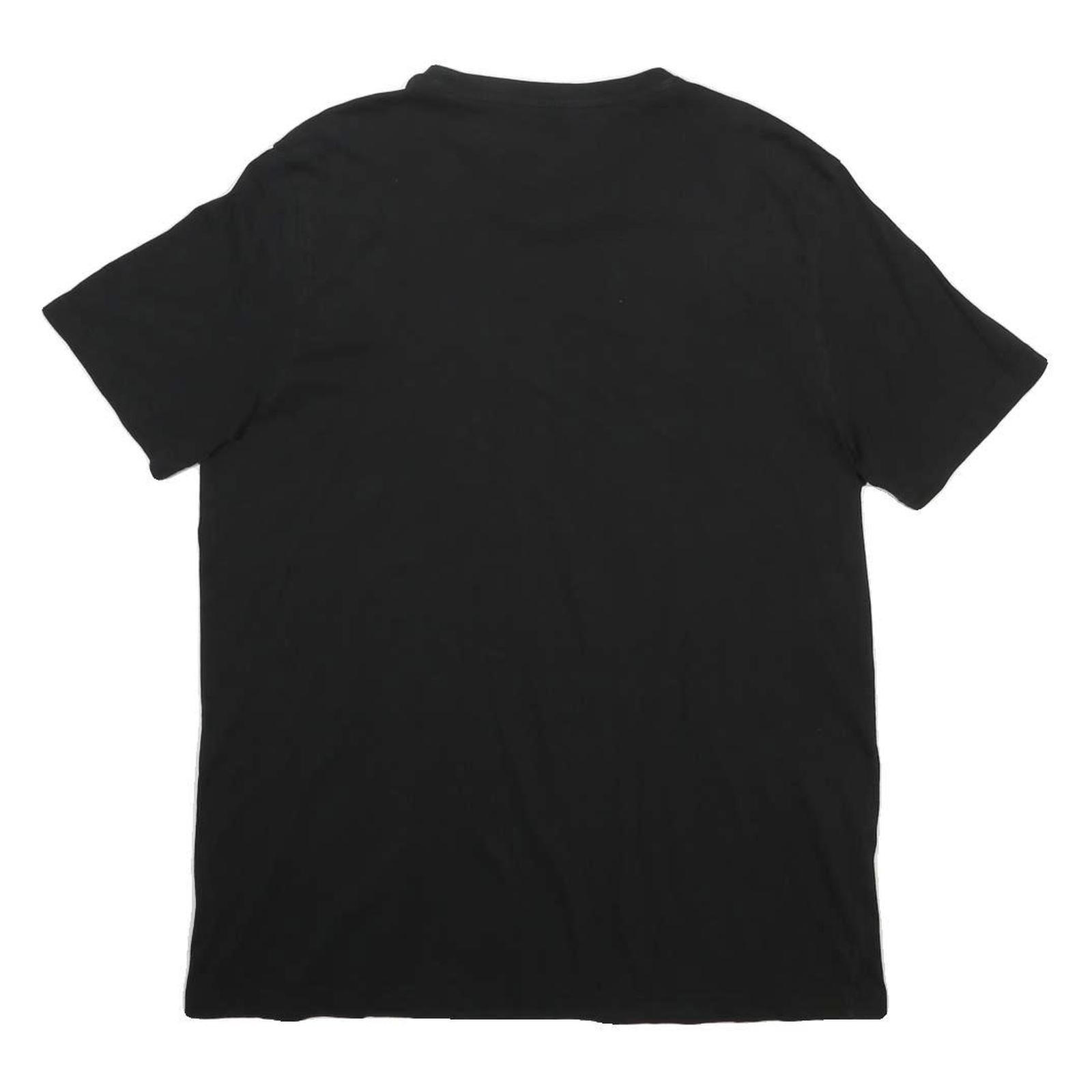 PUMA Mens Black Graphic T-Shirt XL Short Sleeve Crew Neck Cotton Blend Casual