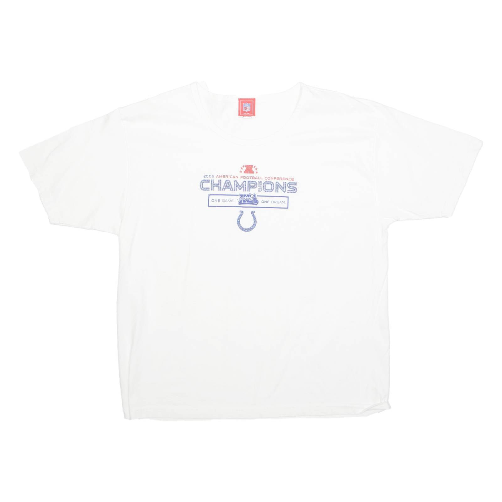 NFL 2006 Champions Indianapolis Colts Womens T-Shirt White USA XL