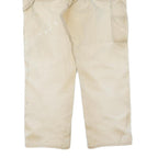 DICKIES Mens Regular Beige Cotton Blend Regular Fit Trousers W36 L29 Workwear