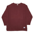 LEVI'S Womens Maroon Cotton Blend Crew Neck M Casual Pullover Sweatshirt