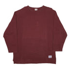 LEVI'S Womens Maroon Cotton Blend Crew Neck M Casual Pullover Sweatshirt