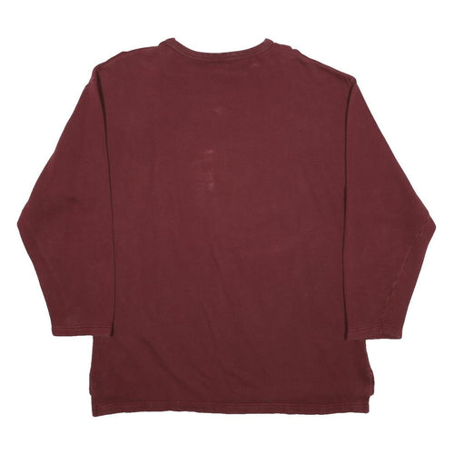 LEVI'S Womens Maroon Cotton Blend Crew Neck M Casual Pullover Sweatshirt