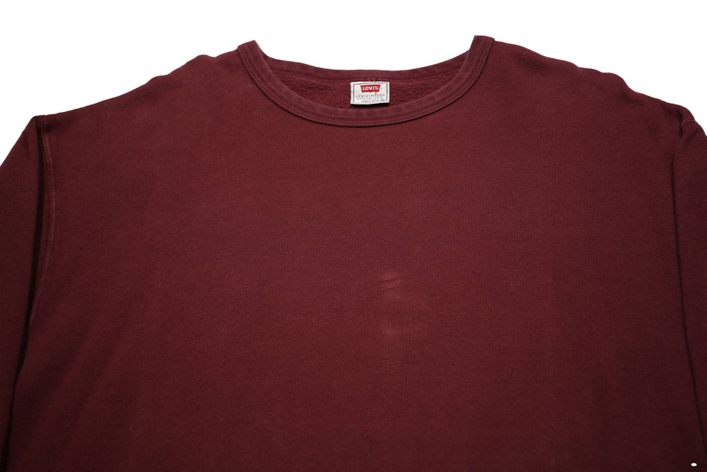 LEVI'S Womens Maroon Cotton Blend Crew Neck M Casual Pullover Sweatshirt