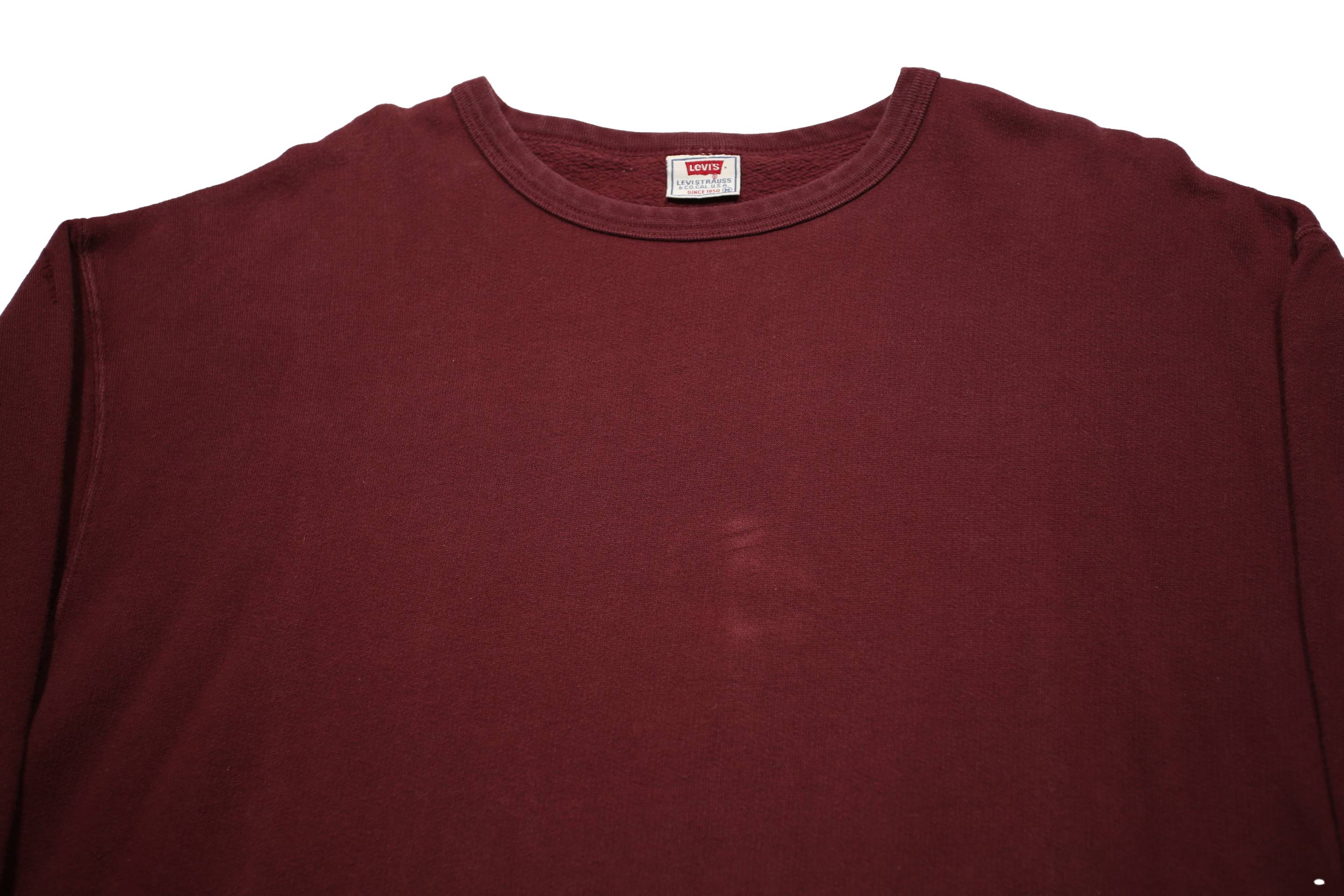 LEVI'S Womens Maroon Cotton Blend Crew Neck M Casual Pullover Sweatshirt