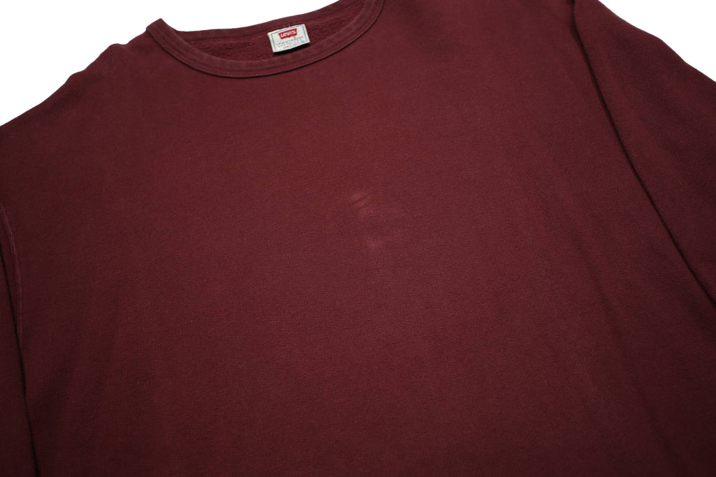 LEVI'S Womens Maroon Cotton Blend Crew Neck M Casual Pullover Sweatshirt