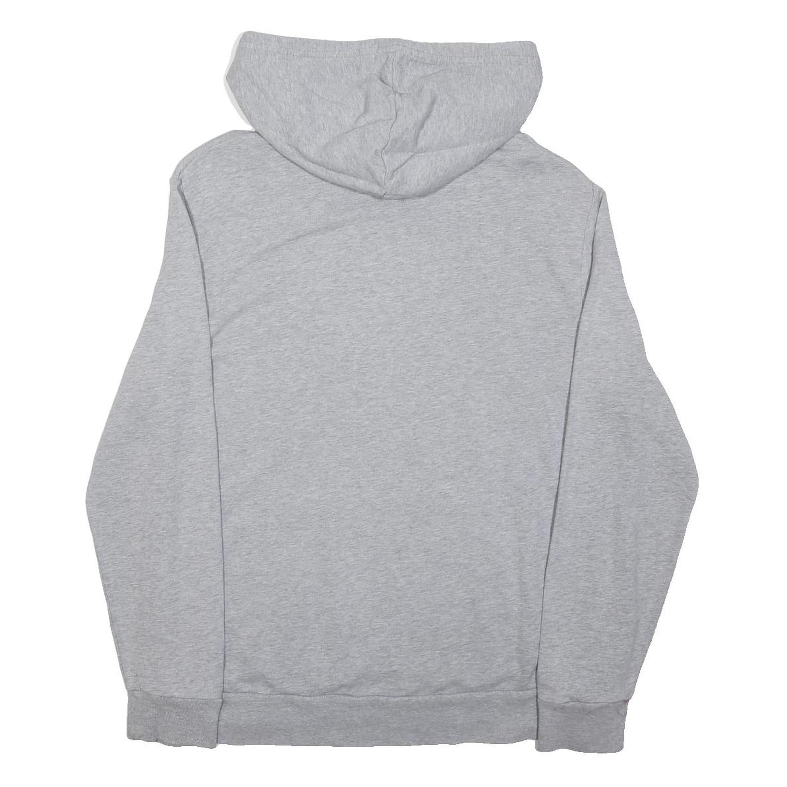LEVI'S Womens Grey Cotton Blend Pullover Hoodie S Logo Sweatshirt