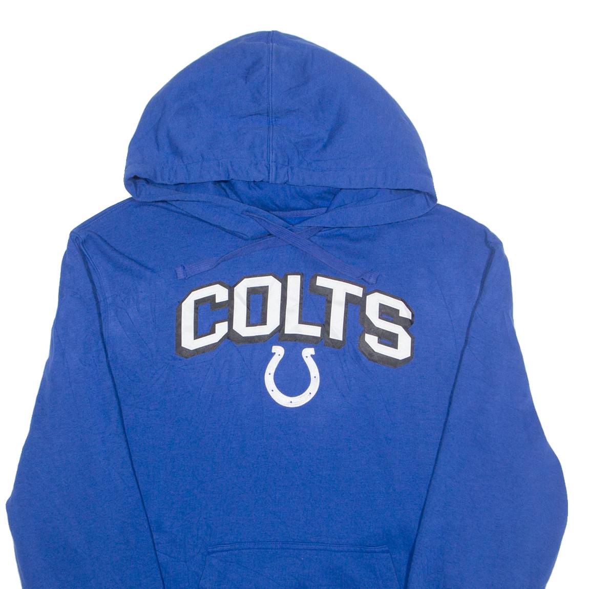 NFL Indianapolis Colts Mens Blue Hoodie USA XL