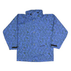 SCHOFFEL Mens Blue Outdoor Jacket S Polyester Blend Zip Printed Lightweight