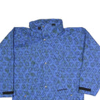 SCHOFFEL Mens Blue Outdoor Jacket S Polyester Blend Zip Printed Lightweight