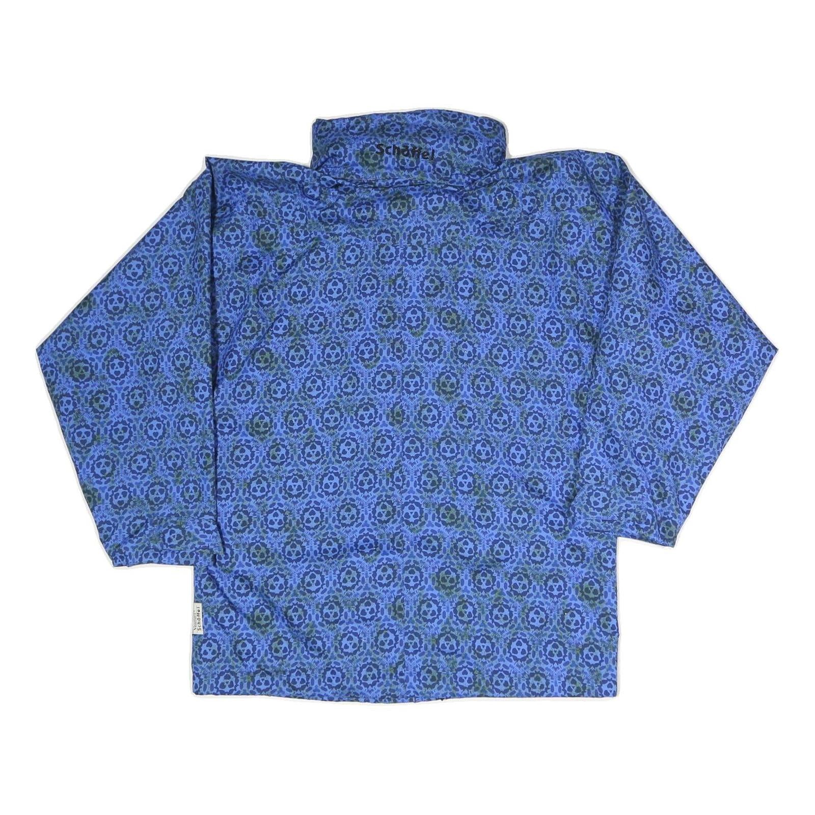 SCHOFFEL Mens Blue Outdoor Jacket S Polyester Blend Zip Printed Lightweight