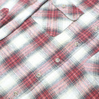 FIELD & STREAM Mens Red & White Check Cotton Shirt M Long Sleeve Button Pockets