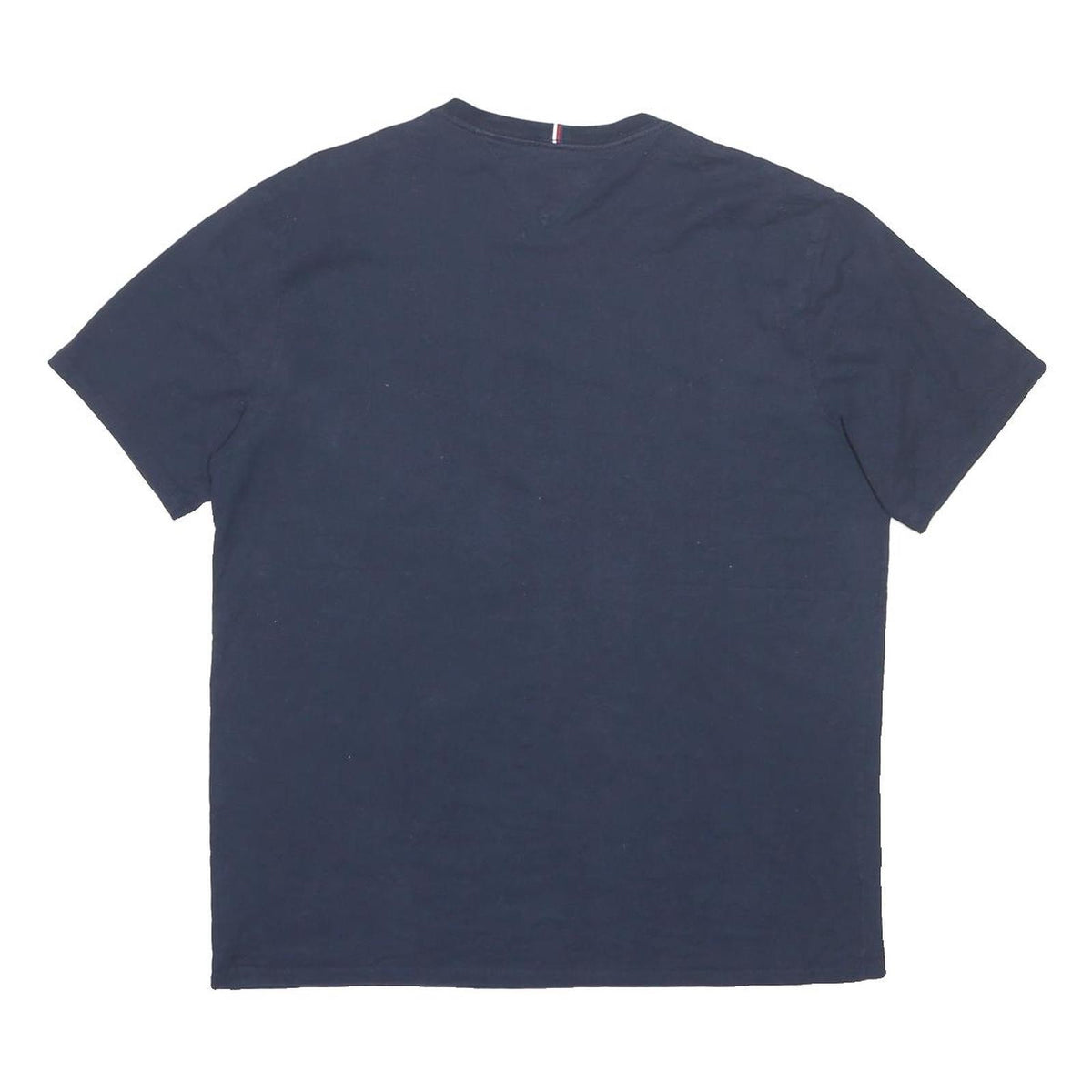 TOMMY HILFIGER Mens Navy Blue Logo Graphic T-Shirt XL Short Sleeve Crew Neck