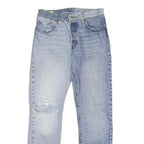 LEVI'S 501 BIG E Womens Jeans Blue Classic Straight Denim Stone Wash W29 L30