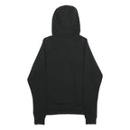 ELLESSE Womens Black Pullover Hoodie UK 10 Logo Print Cotton Blend
