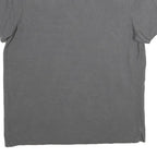 CALVIN KLEIN Mens Grey Short Sleeve Plain Polo Shirt XL Cotton Casual