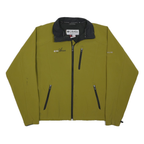 COLUMBIA Mens Green & Black UBS Team Titanium Softshell Jacket XL Nylon Zip