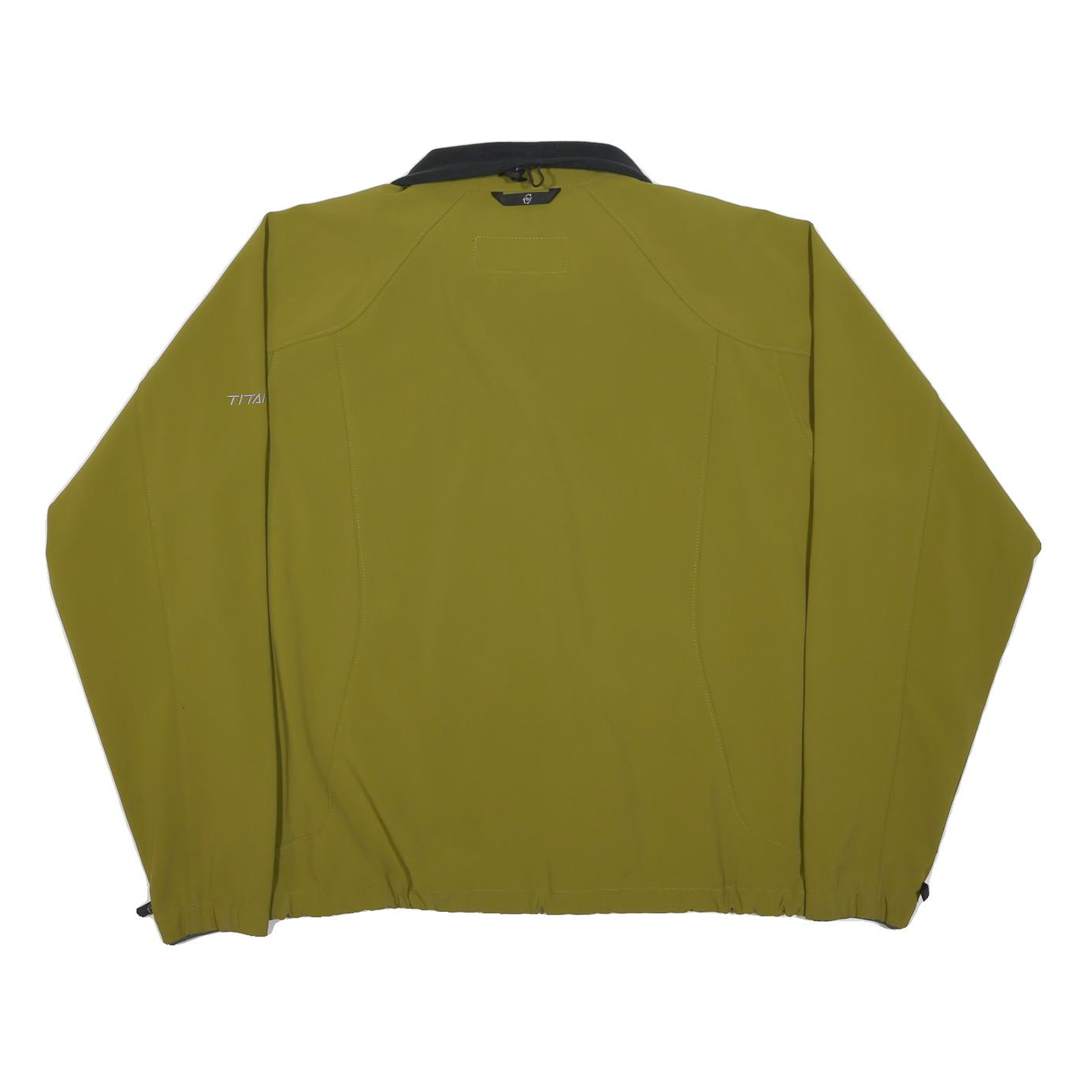 COLUMBIA Mens Green & Black UBS Team Titanium Softshell Jacket XL Nylon Zip