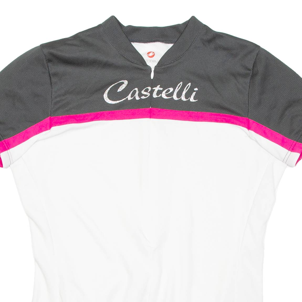 Cycling Womens Jersey White 1/2 Zip L