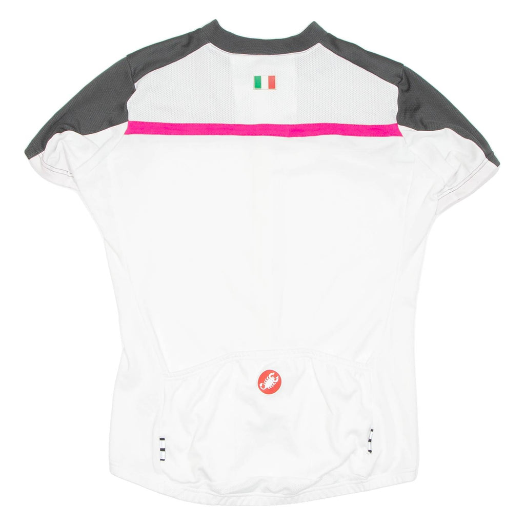 Cycling Womens Jersey White 1/2 Zip L