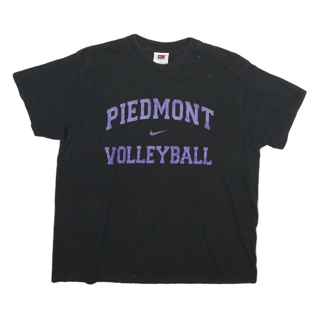 NIKE Womens Black Piedmont Volleyball Graphic T-Shirt M Crew Neck Short Sleeve